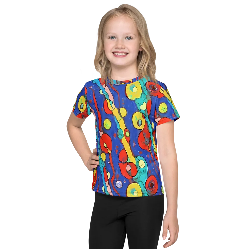 Colorwave Garden on Kids Crew Neck T-Shirt — Front
