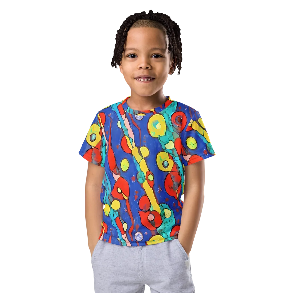 Colorwave Garden on Kids Crew Neck T-Shirt — Front