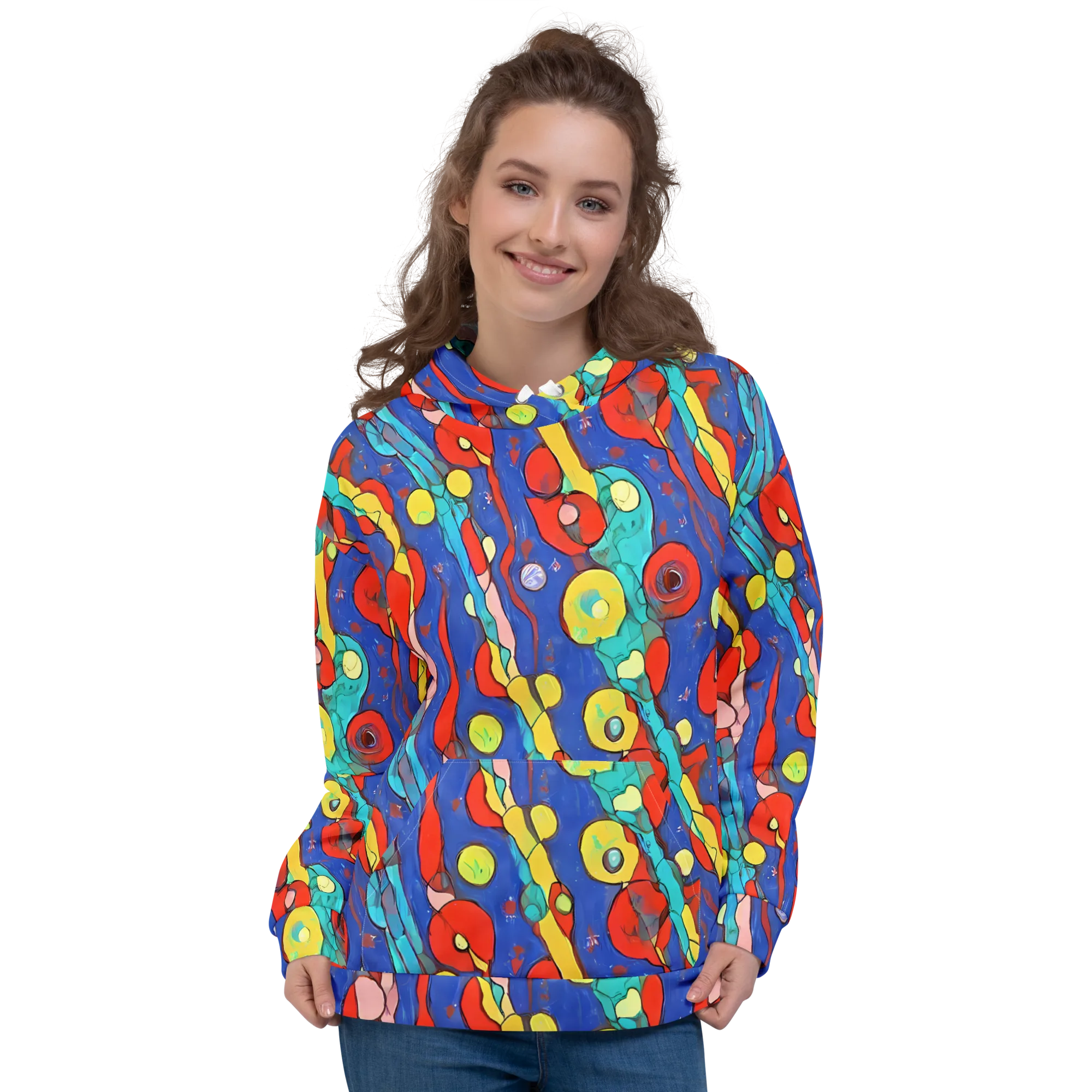 Colorwave Garden on Hoodie — Front