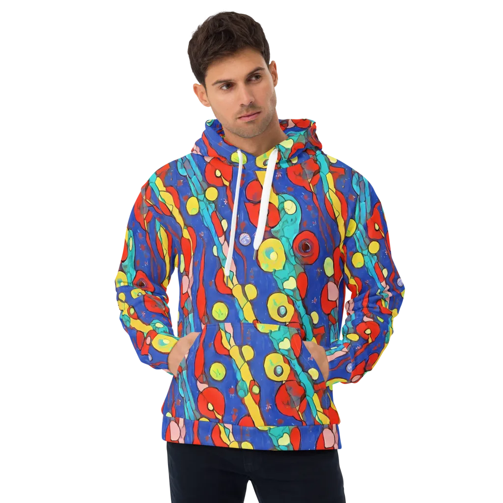 Colorwave Garden on Hoodie — Front