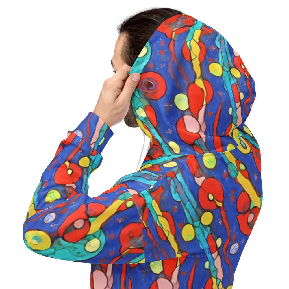 Colorwave Garden on Hoodie — Back