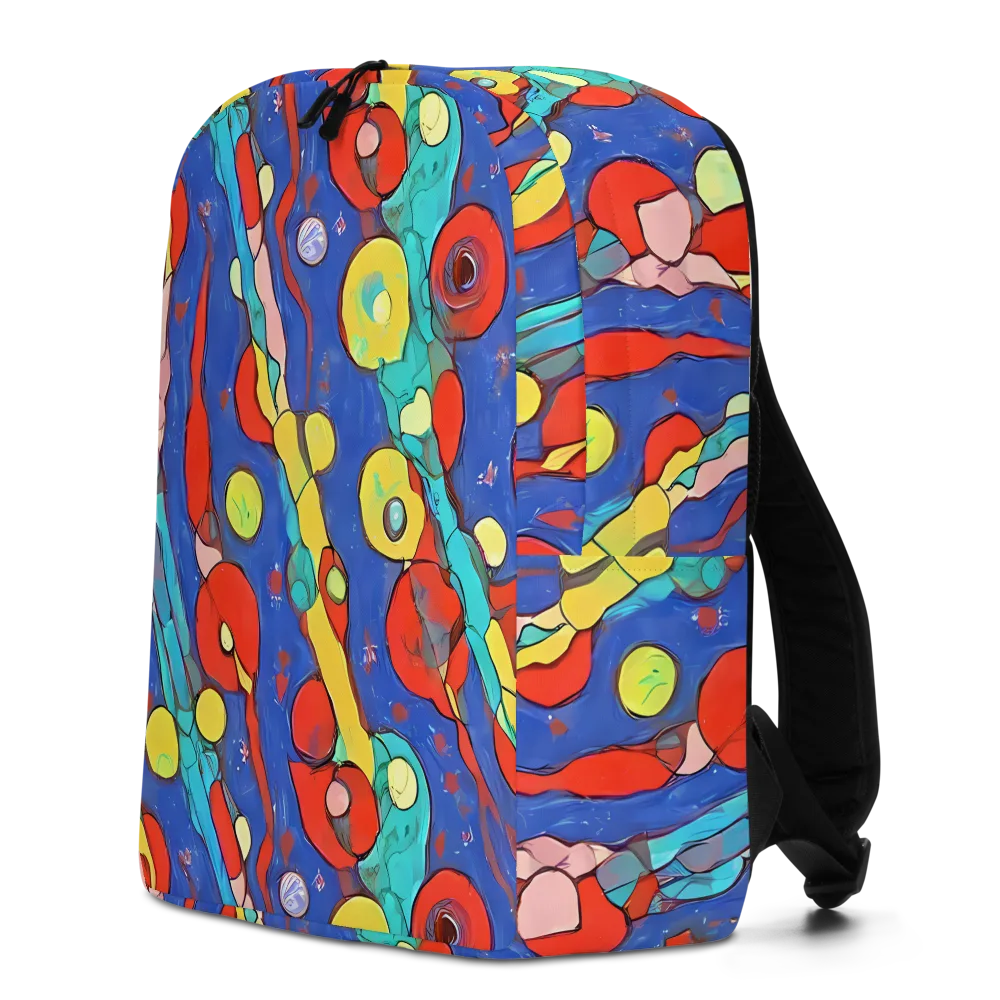 Colorwave Garden on Minimalist Backpack — Left
