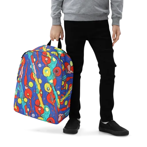Colorwave Garden on a Minimalist Backpack