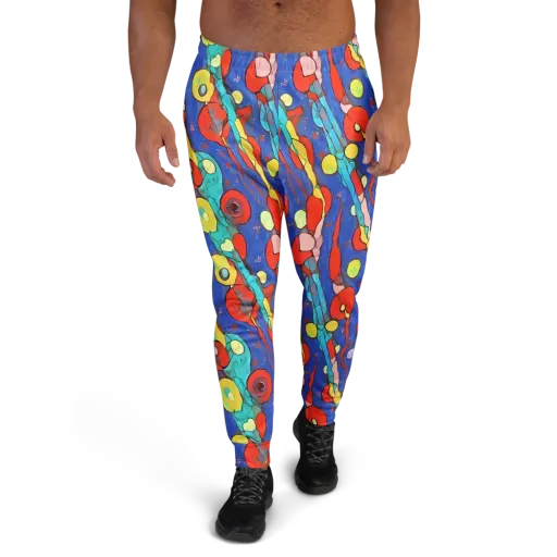 Colorwave Garden on a Men's Joggers