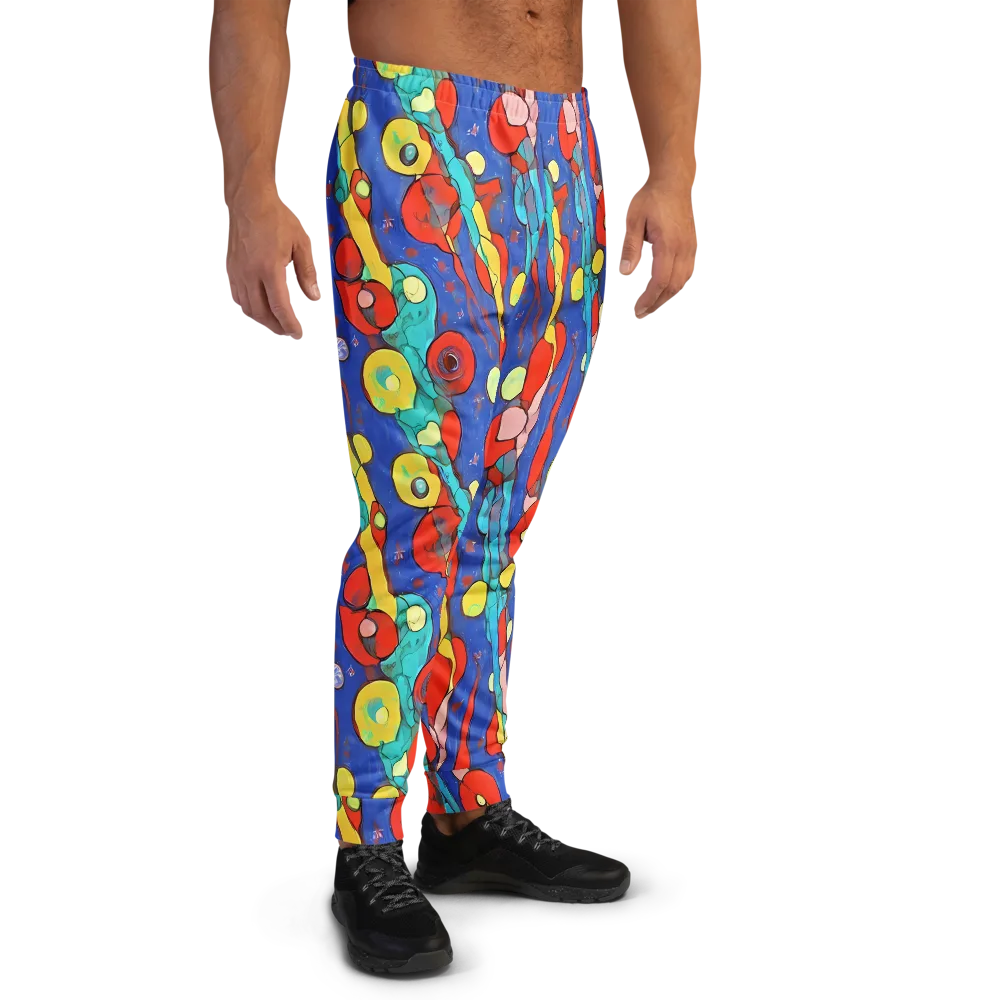 Colorwave Garden on Men's Joggers — Right