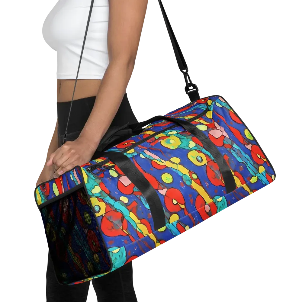 Colorwave Garden on Duffle Bag — Front