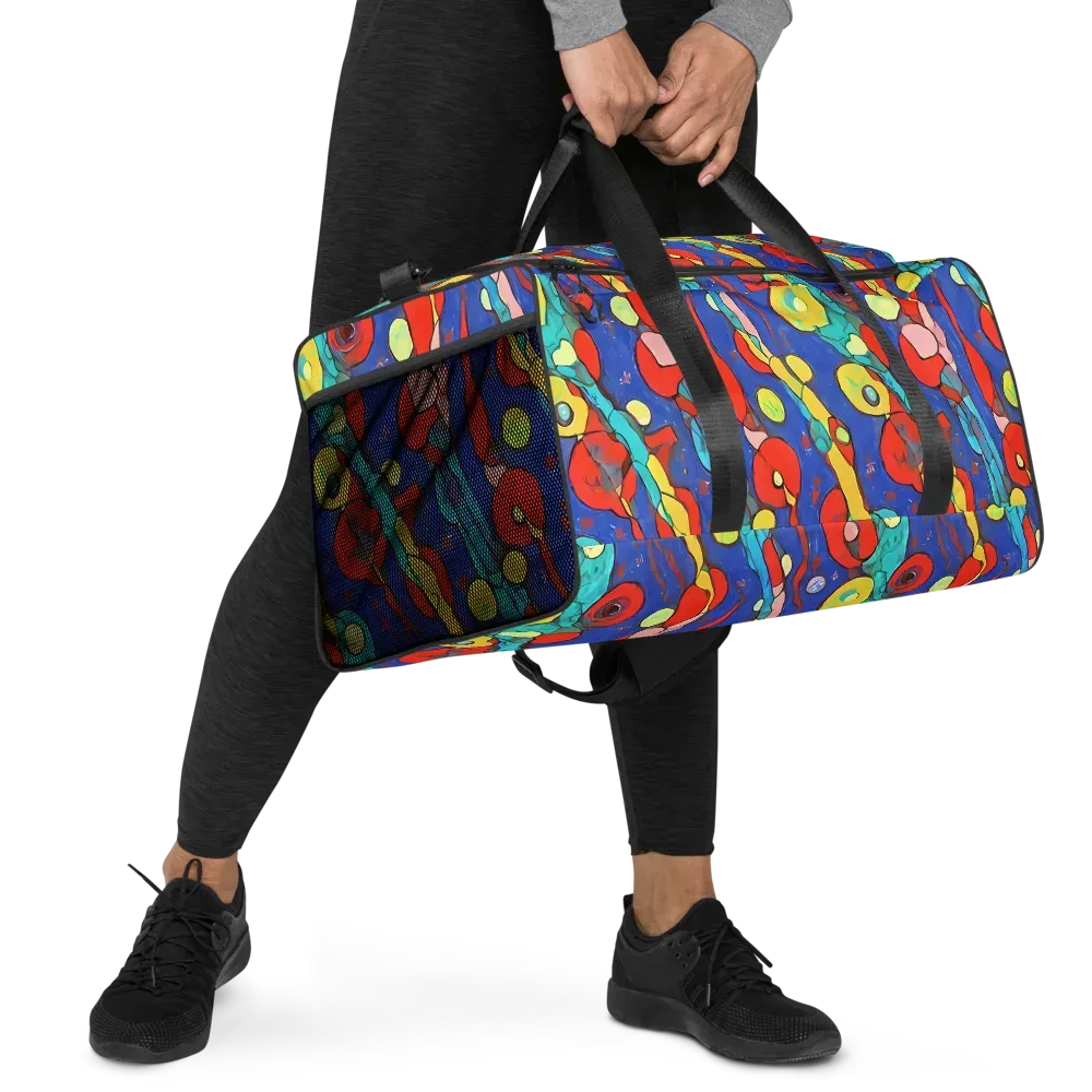 Colorwave Garden on Duffle Bag — Right Front