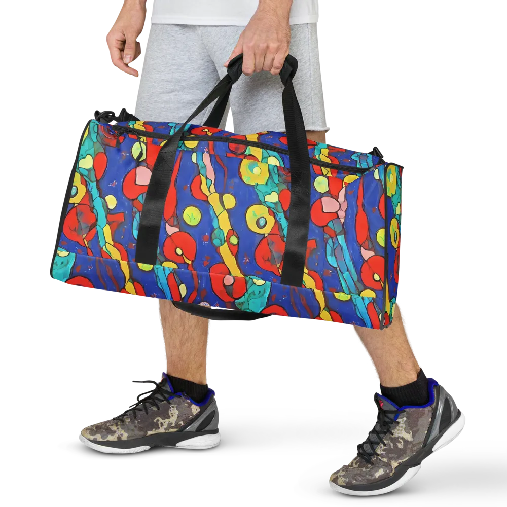 Colorwave Garden on Duffle Bag — Front