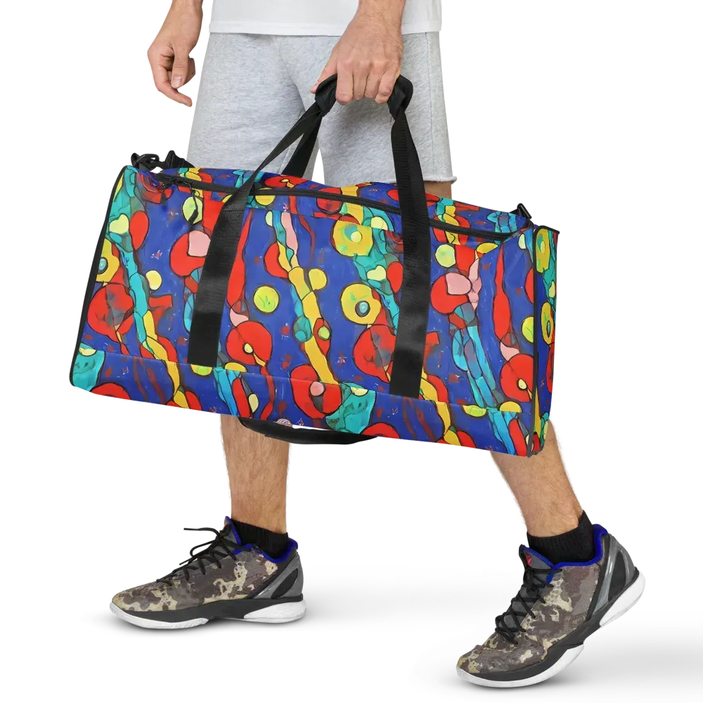 Colorwave Garden on Duffle Bag — Front
