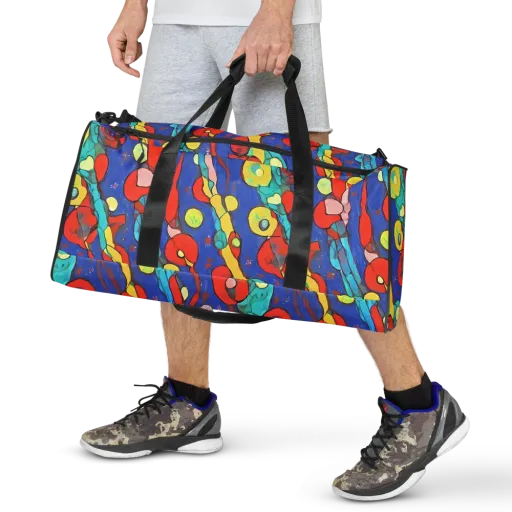 Colorwave Garden on a Duffle Bag