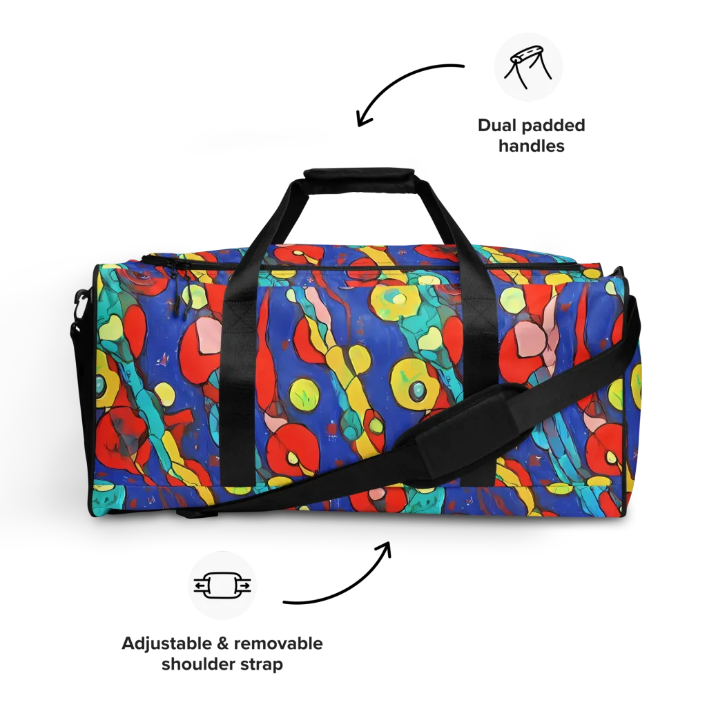 Colorwave Garden on Duffle Bag — Front