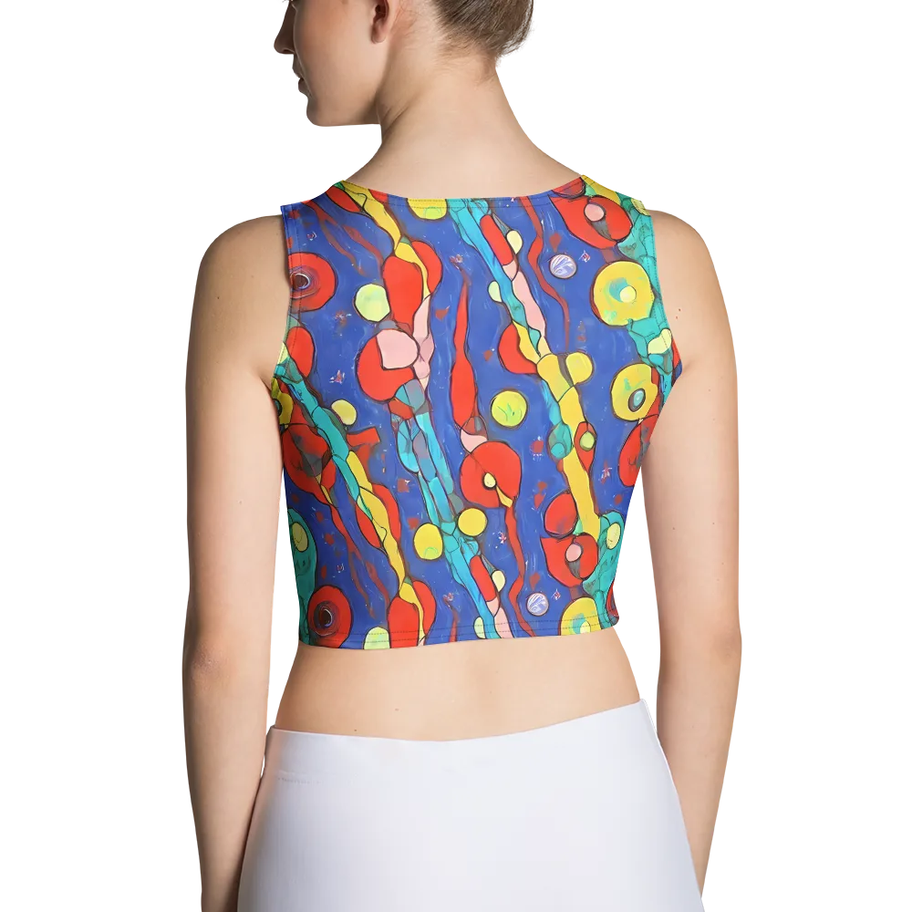 Colorwave Garden on Crop Top — Back