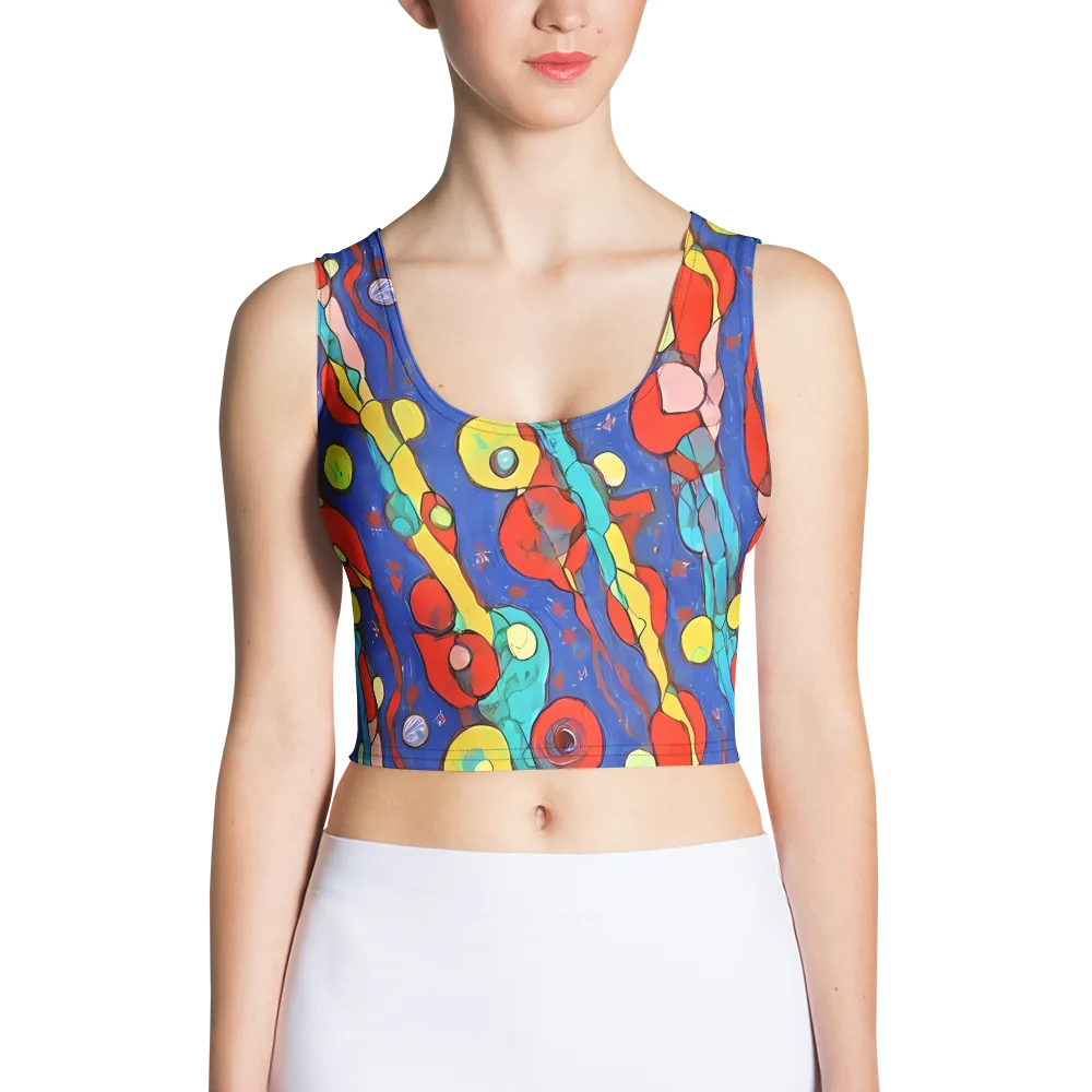 Colorwave Garden on Crop Top — Front