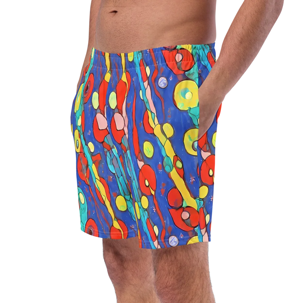Colorwave Garden on Swim Trunks — Left Front