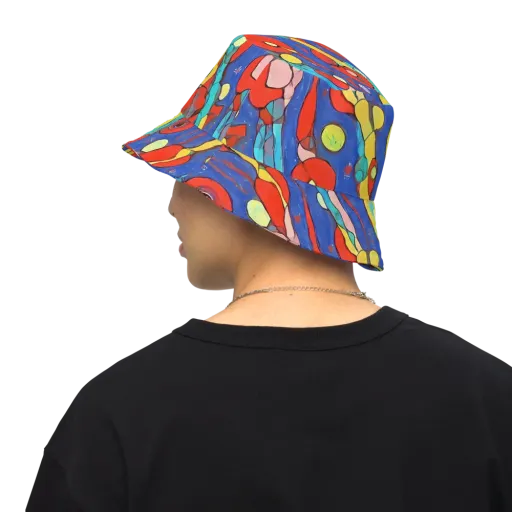 Colorwave Garden on a Reversible Bucket Hat