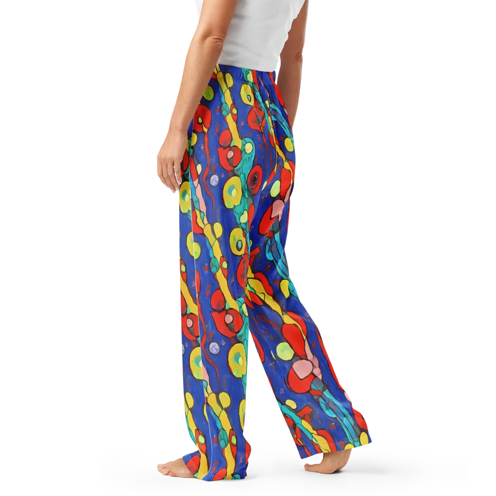 Colorwave Garden on Women's Pajama Pants — Left