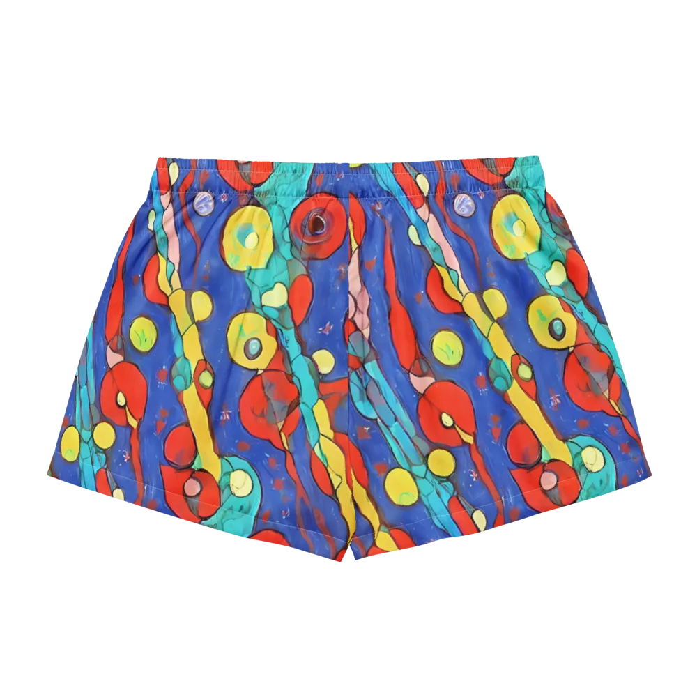 Colorwave Garden on Women's Pajama Shorts — Back