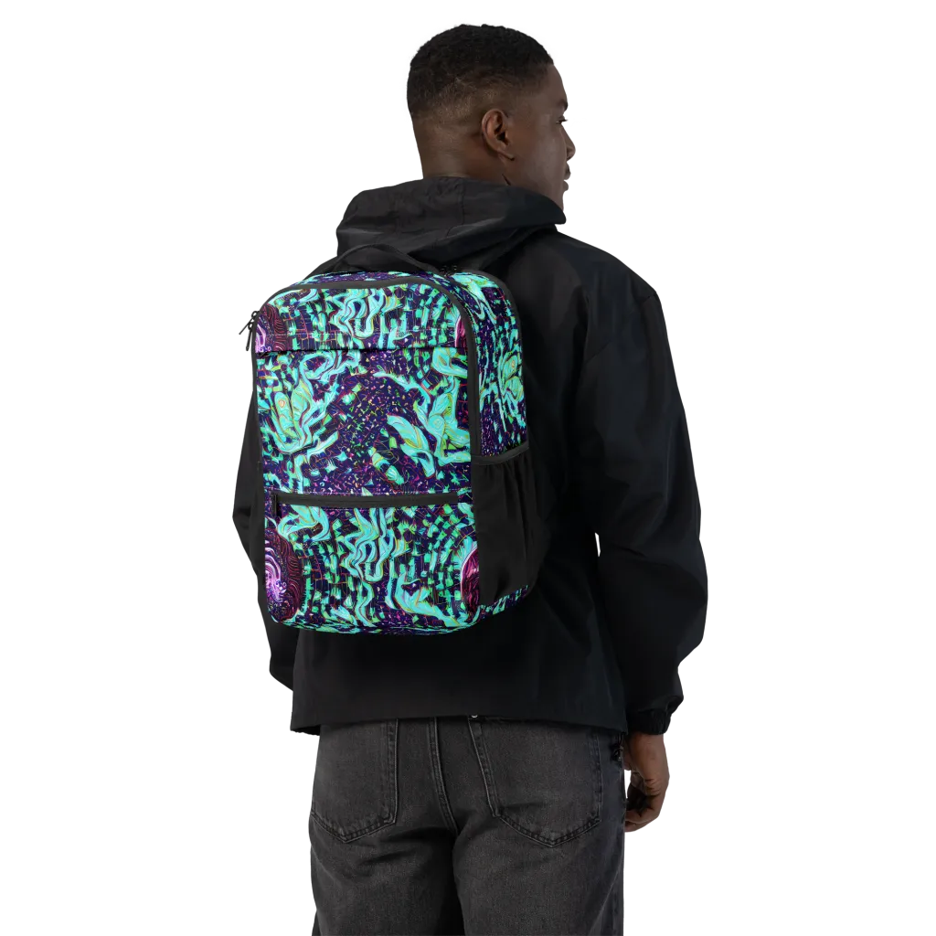 Midnight Electric on Utility Backpack — Back