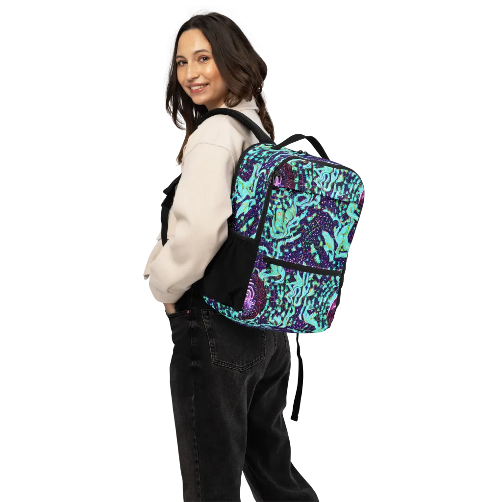 Midnight Electric on Utility Backpack — Back