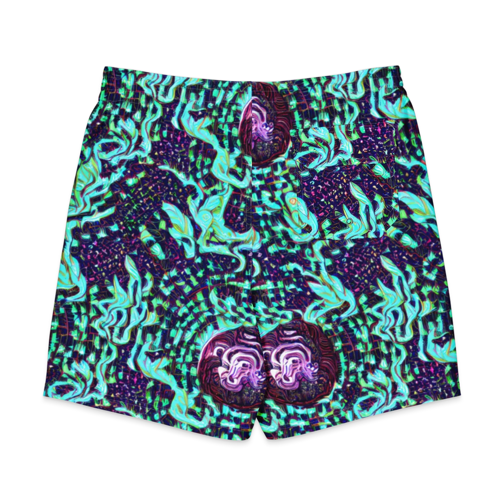 Midnight Electric on Men's Board Shorts — Back