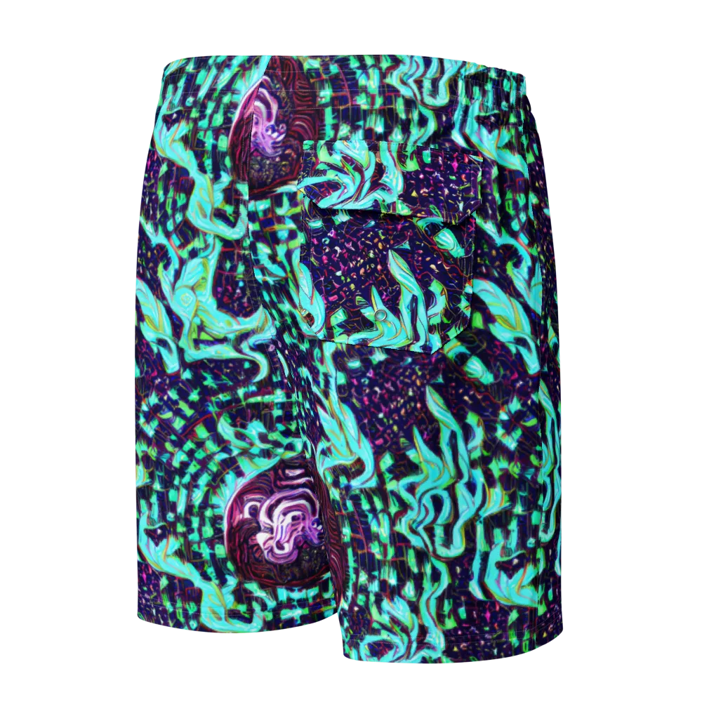 Midnight Electric on Men's Board Shorts — Back