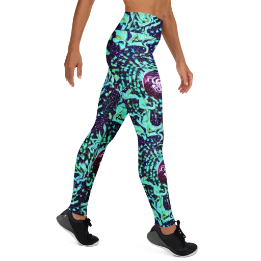 Midnight Electric on a Yoga Leggings