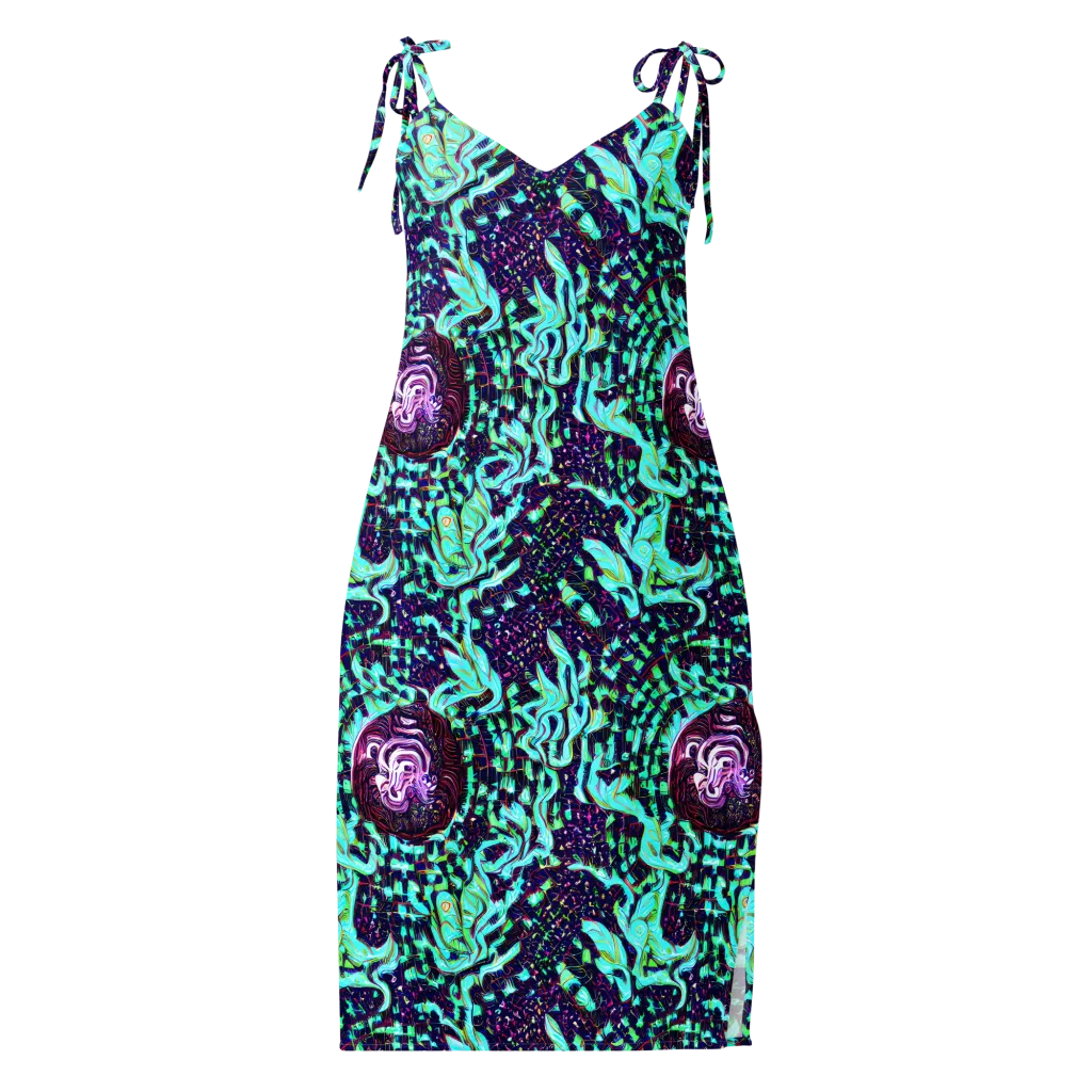 Midnight Electric on Slip Dress — Front