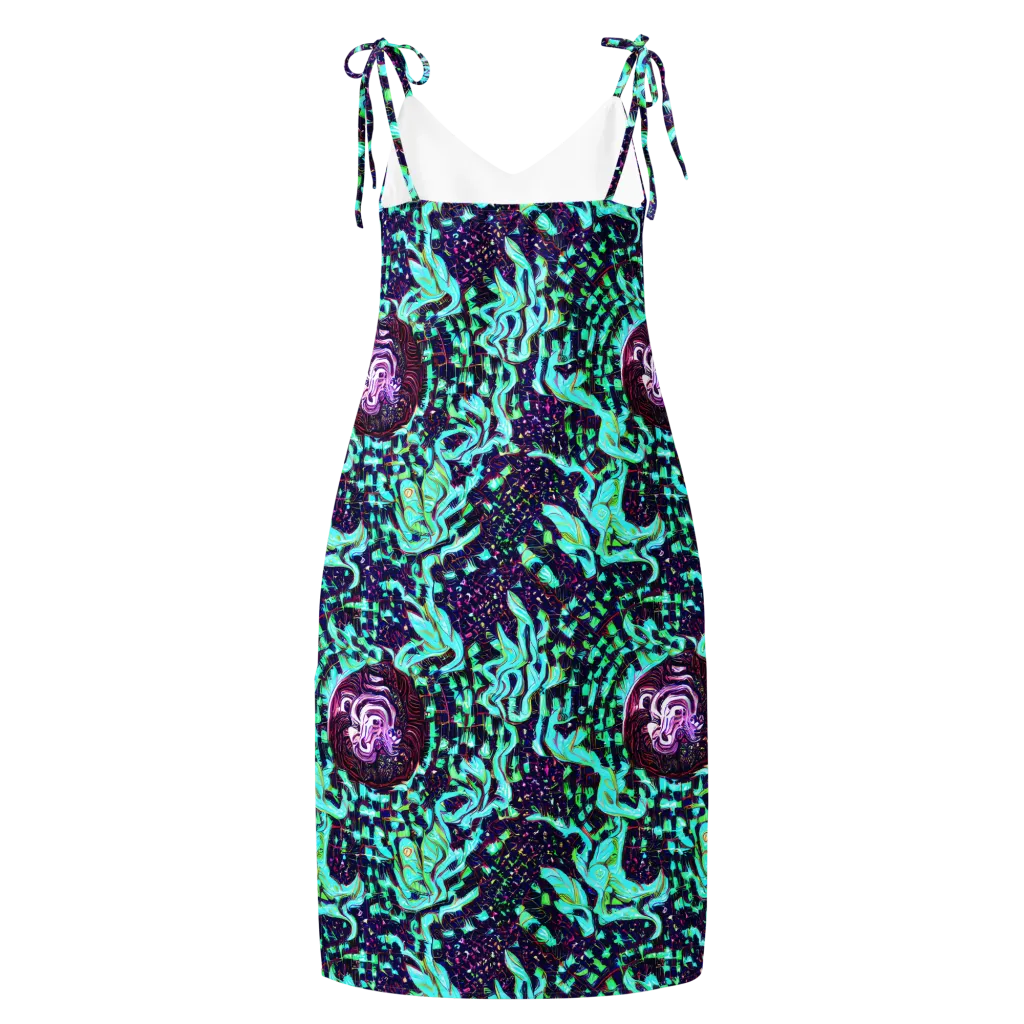 Midnight Electric on Slip Dress — Back