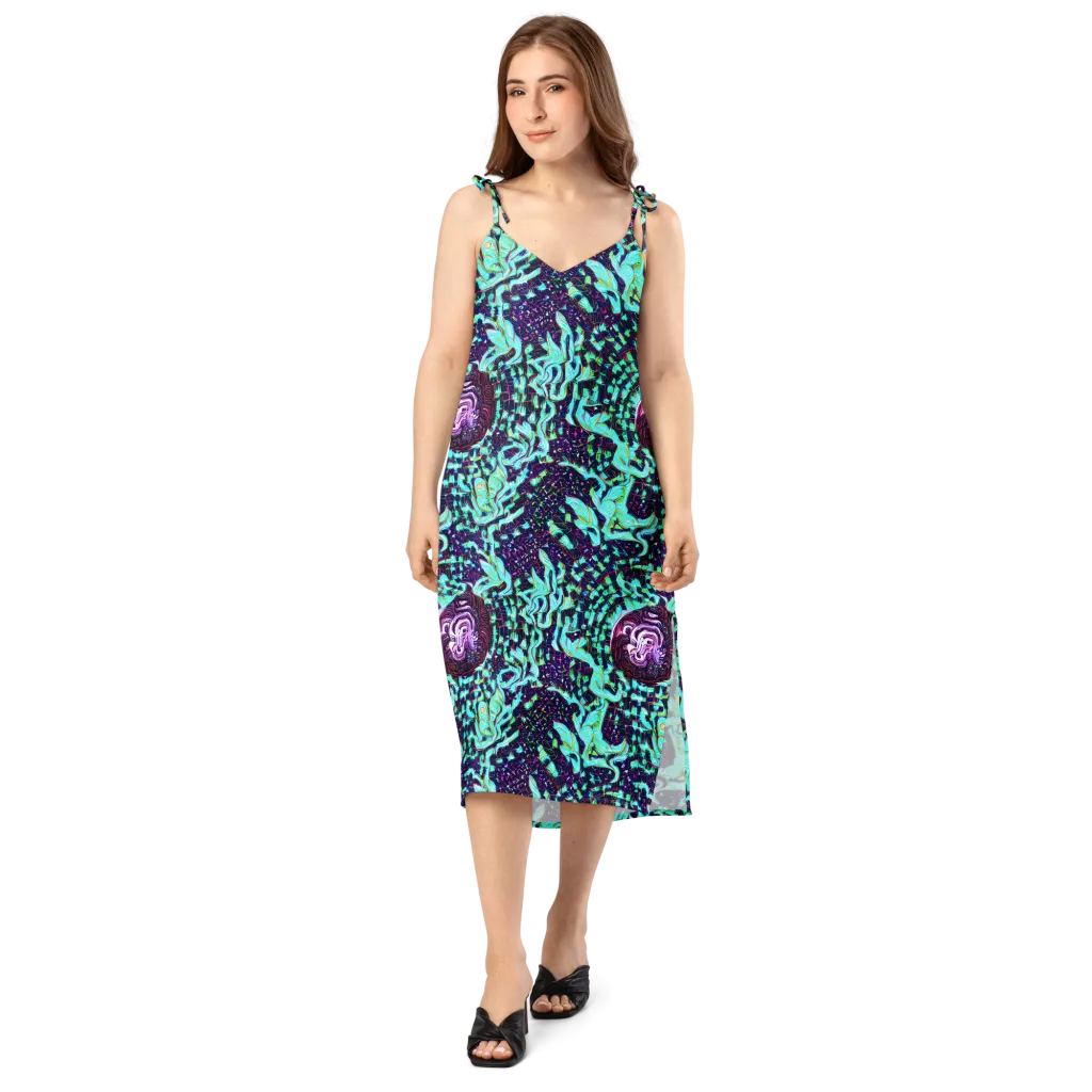 Midnight Electric on Slip Dress — Front