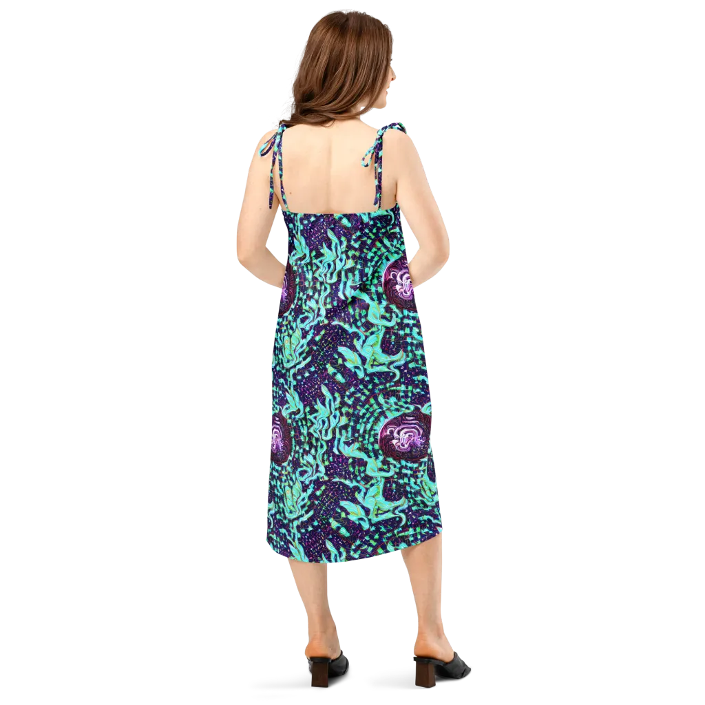 Midnight Electric on Slip Dress — Back