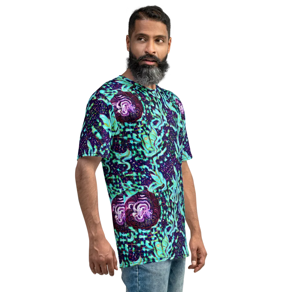 Midnight Electric on Men's Crew Neck T-Shirt — Right