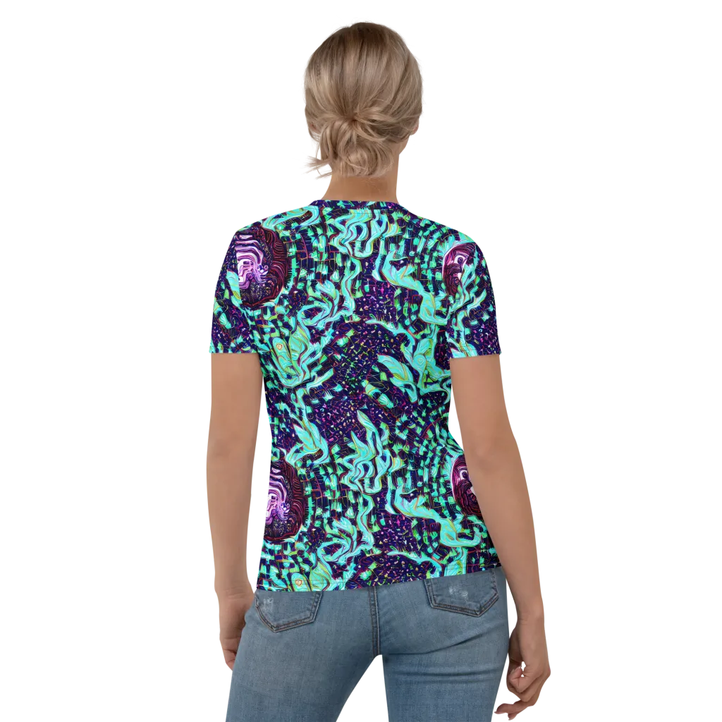 Midnight Electric on Women's Crew Neck T-Shirt — Back