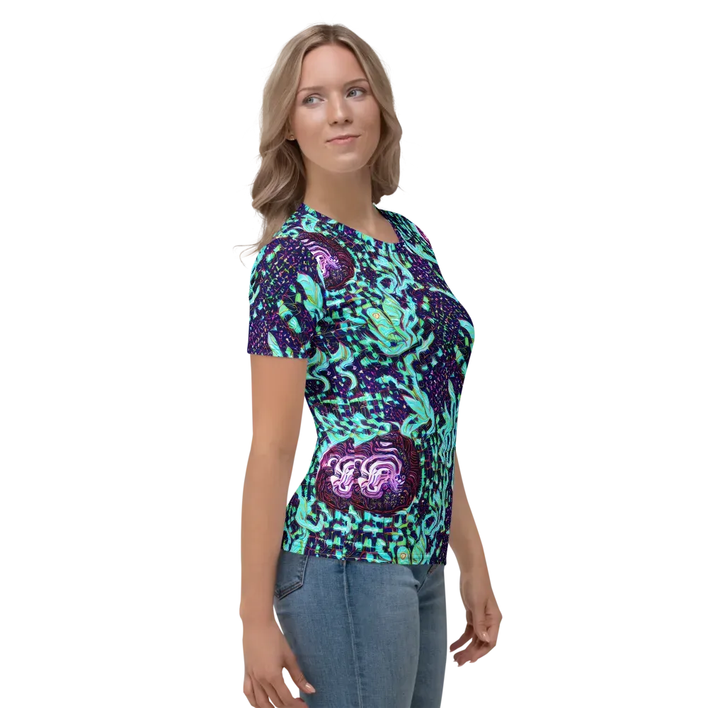Midnight Electric on Women's Crew Neck T-Shirt — Right