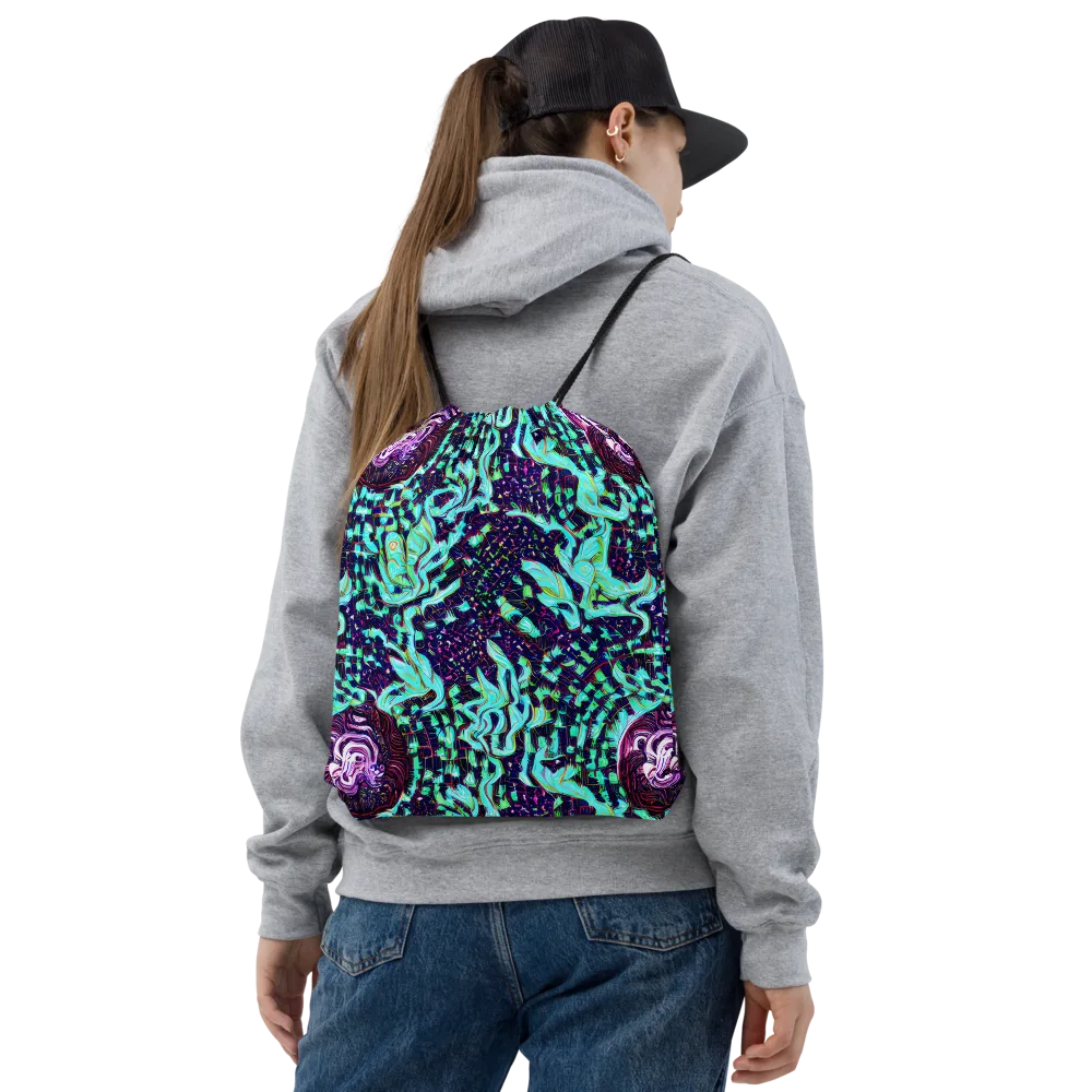 Midnight Electric on Drawstring Bag — Front