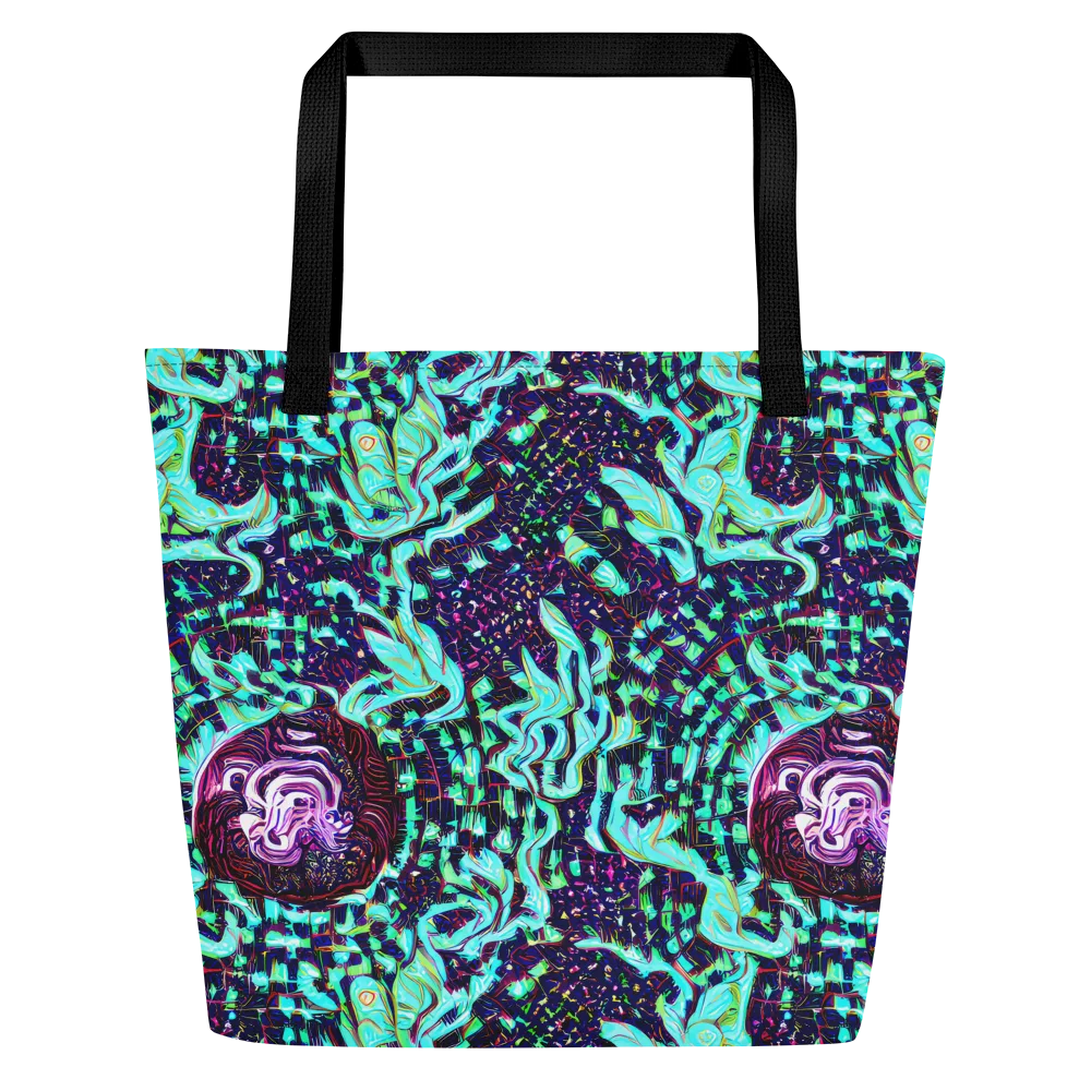 Midnight Electric on Large Tote Bag W/ Pocket — Front