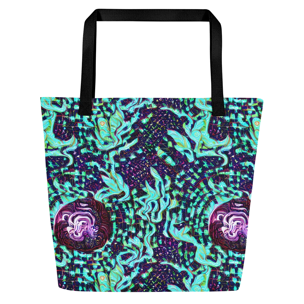 Midnight Electric on Large Tote Bag W/ Pocket — Front