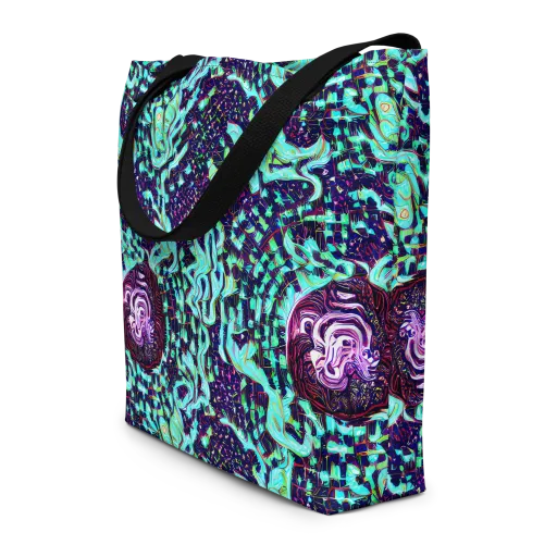 Midnight Electric on a Large Tote Bag W/ Pocket