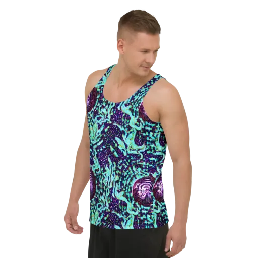 Midnight Electric on a Men's Tank Top