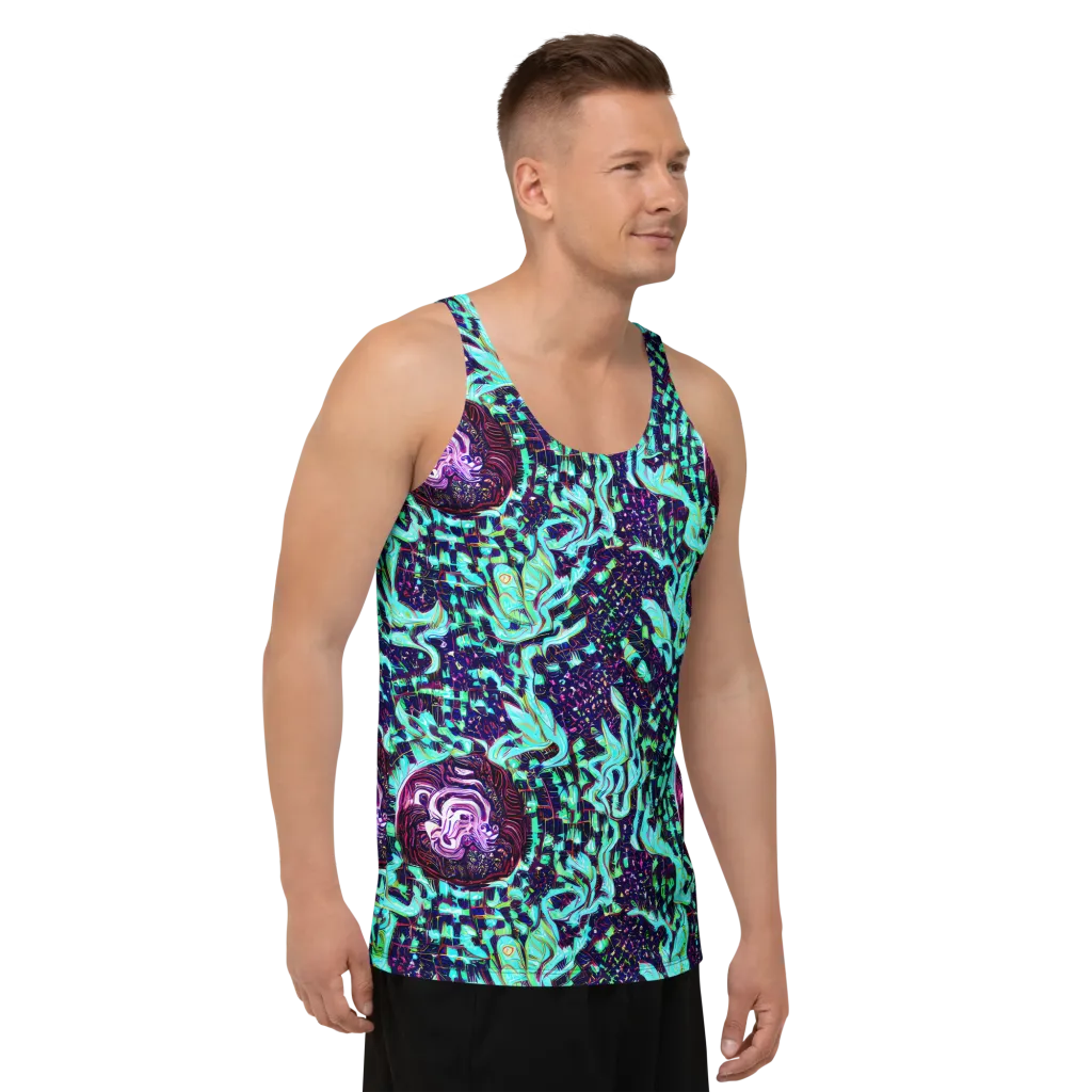Midnight Electric on Men's Tank Top — Right Front