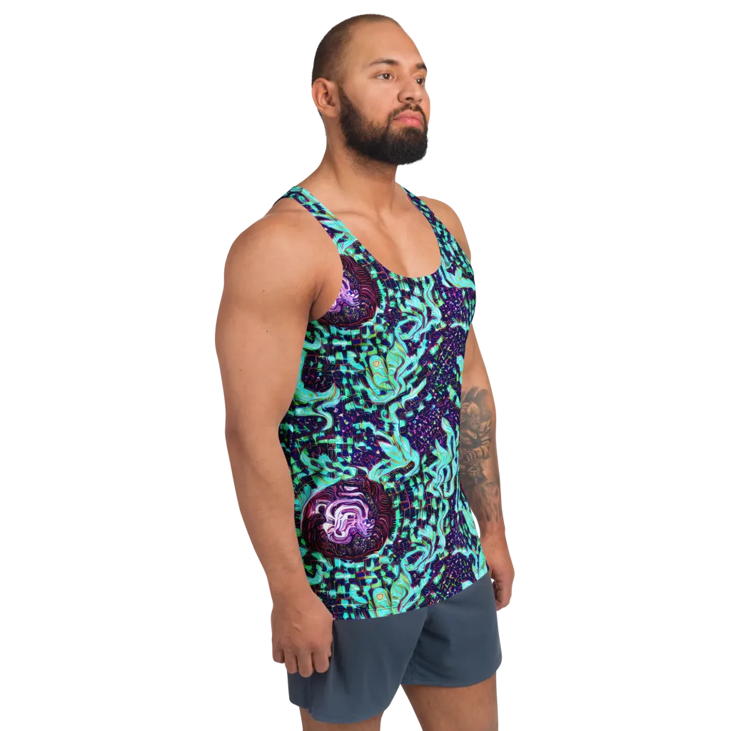Midnight Electric on Men's Tank Top — Right Front