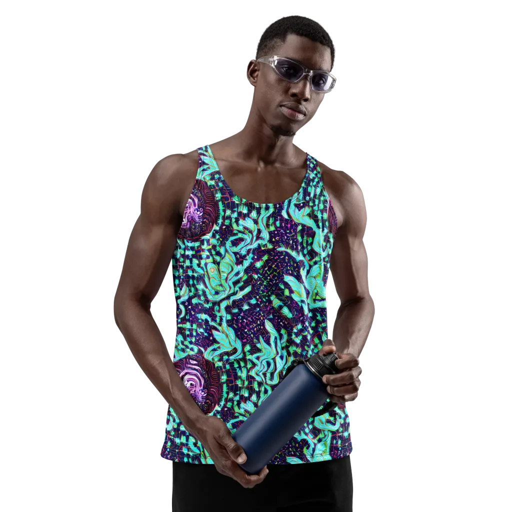 Midnight Electric on Men's Tank Top — Front