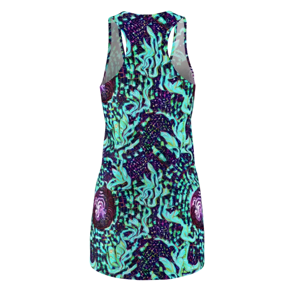 Midnight Electric on Racerback Dress — Back