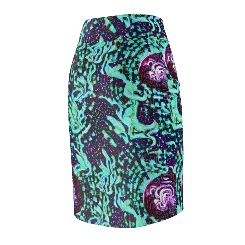 Midnight Electric on Pencil Skirt — Back Side
