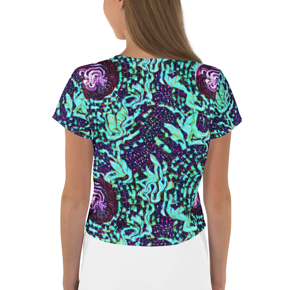 Midnight Electric on Crop Tee — Back