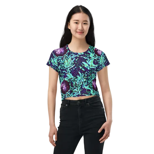 Midnight Electric on a Crop Tee