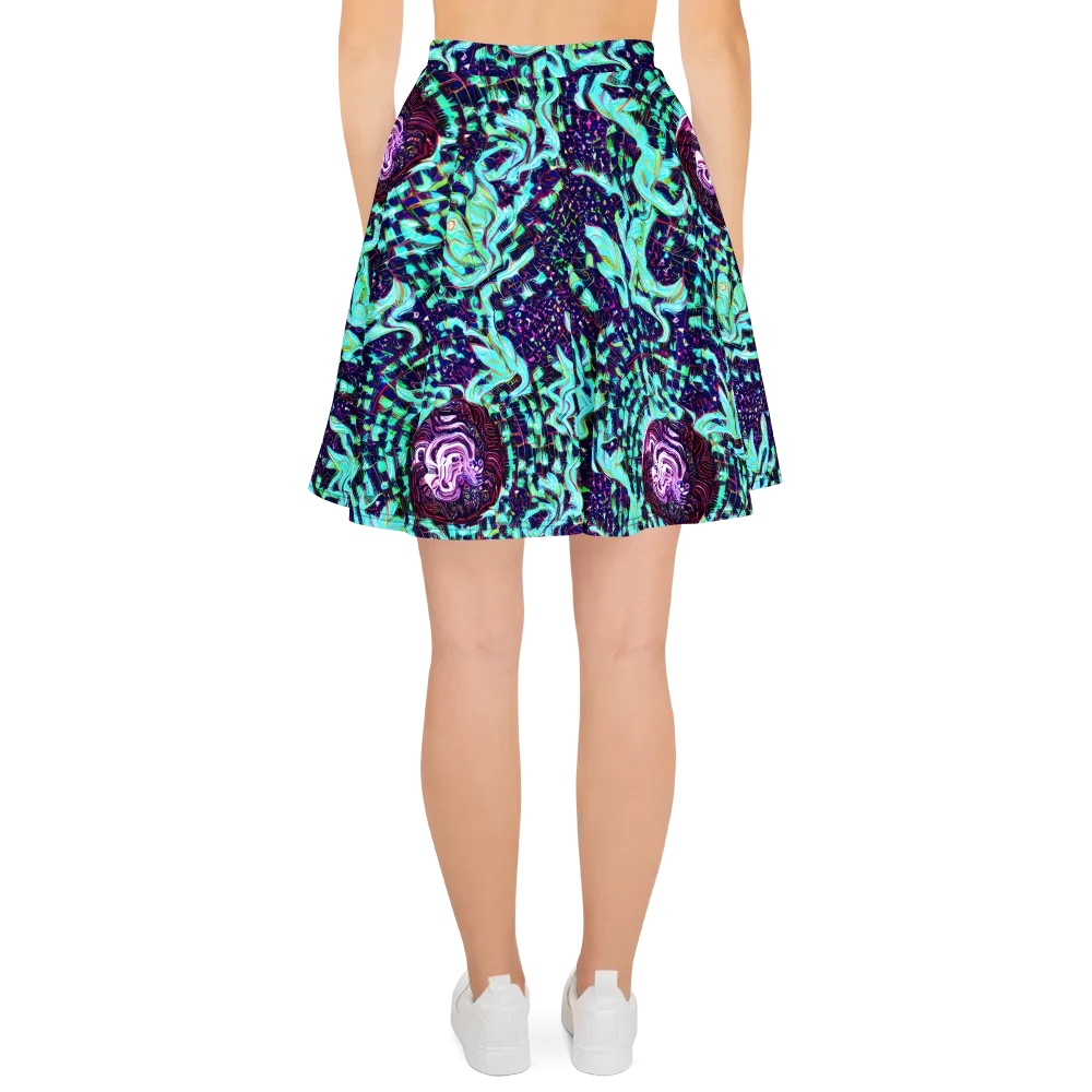 Midnight Electric on Skater Skirt — Back