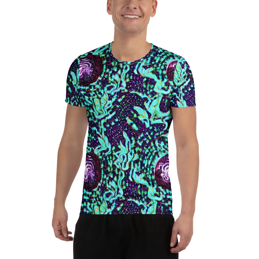 Midnight Electric on Men's Athletic T-Shirt — Front