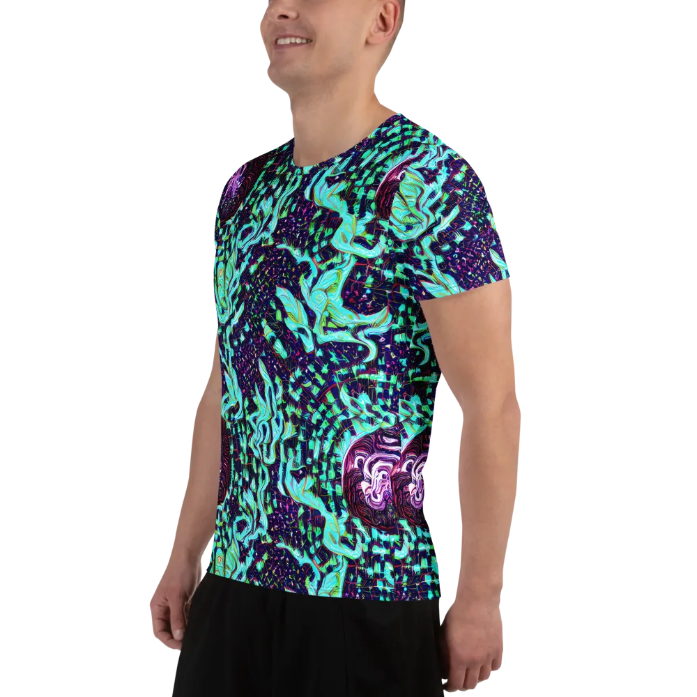 Midnight Electric on Men's Athletic T-Shirt — Left