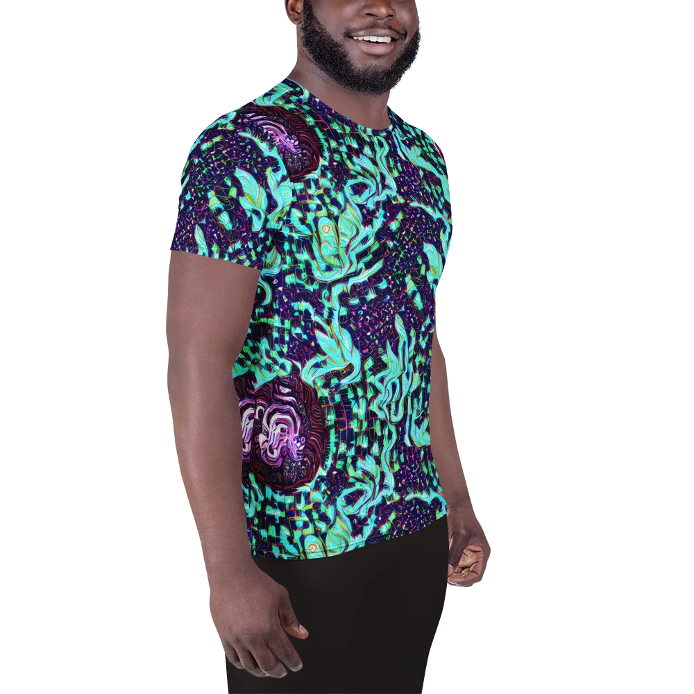 Midnight Electric on Men's Athletic T-Shirt — Right