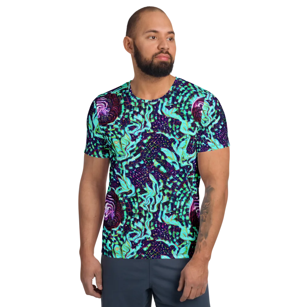 Midnight Electric on Men's Athletic T-Shirt — Front